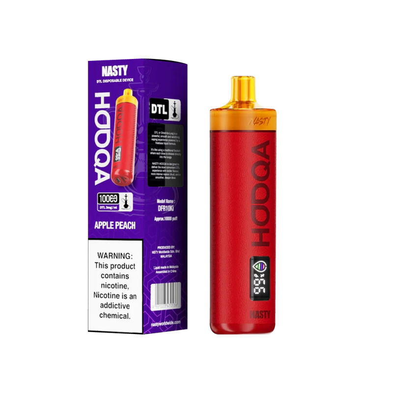 Nasty Bar Hooqa DFR10Ki - Apple Peach | Vape desechable